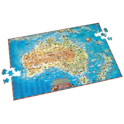 Giant Map Puzzle - Down Under - 300pc Large - Image 3