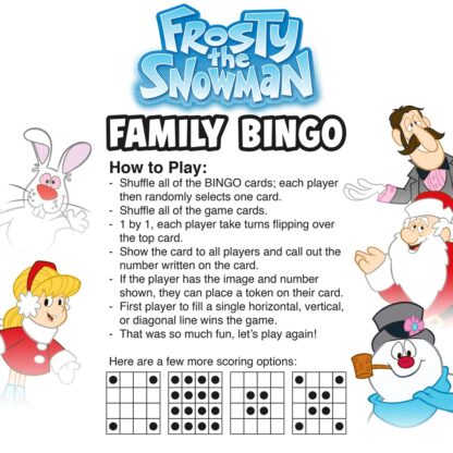 Frosty the Snowman Family Bingo - Image 4