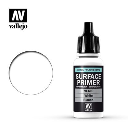 Vallejo Surface Primer - White 18ml