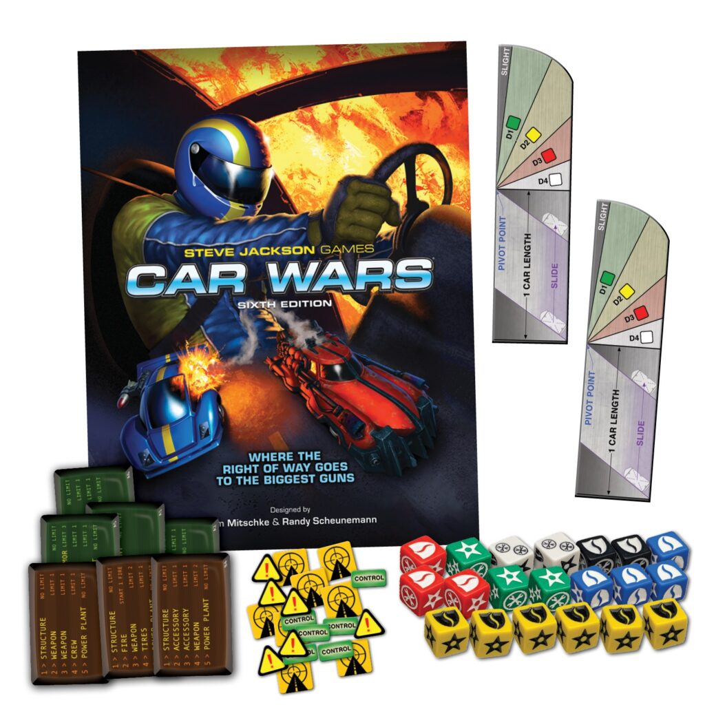 Car Wars 6th Edition Two Player Starter Set Blue Green Mind Games