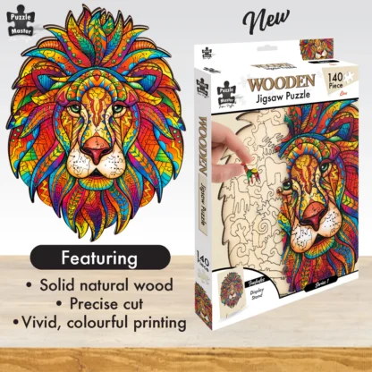 Lion - Wooden Jigsaw - 140pc - Image 4