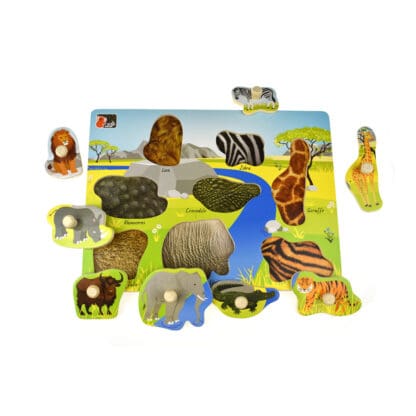 2 in 1 Wild Animal Peg Puzzle - Image 2